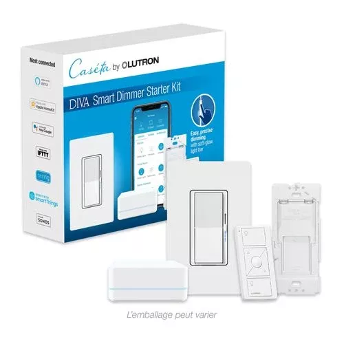 Lutron Caseta Wireless Remote 150 W, White (DVRF-BDG-1D)