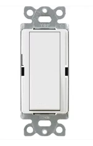 Lutron Claro Switch 15 A, White (CA-1PSNL-WH)