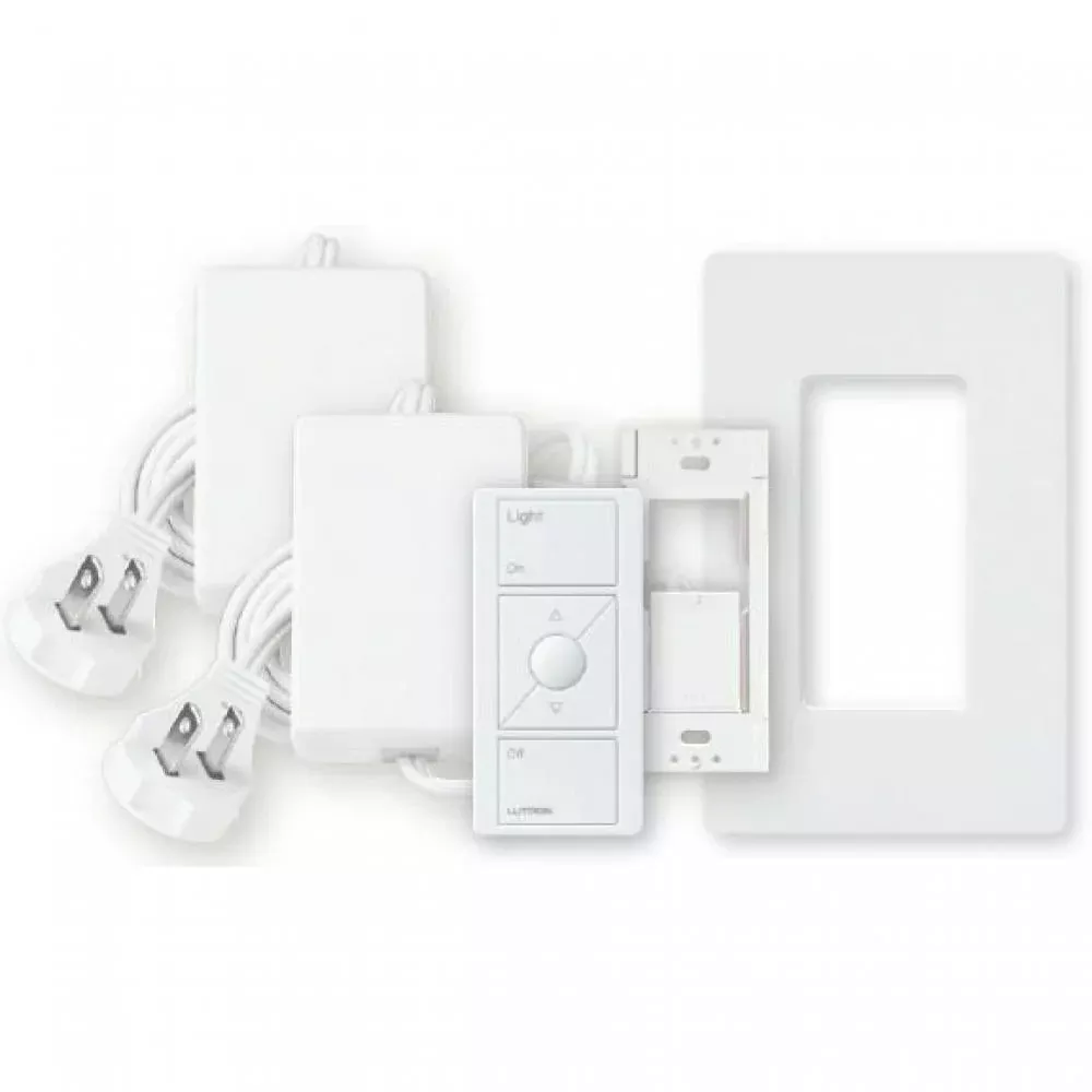Lutron Claro Wireless Remote 300 W, White (RR-2ZONE-L-WH)
