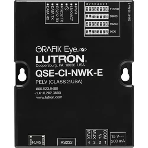 Lutron Control Interface 24 V, QSE-CI-NWK-E (QSE-CI-NWK-E)