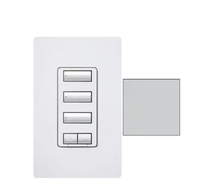 Lutron SeeTouch 3-Button Keypad 100 W, Palladium (RRD-HN3BSRL-PD)