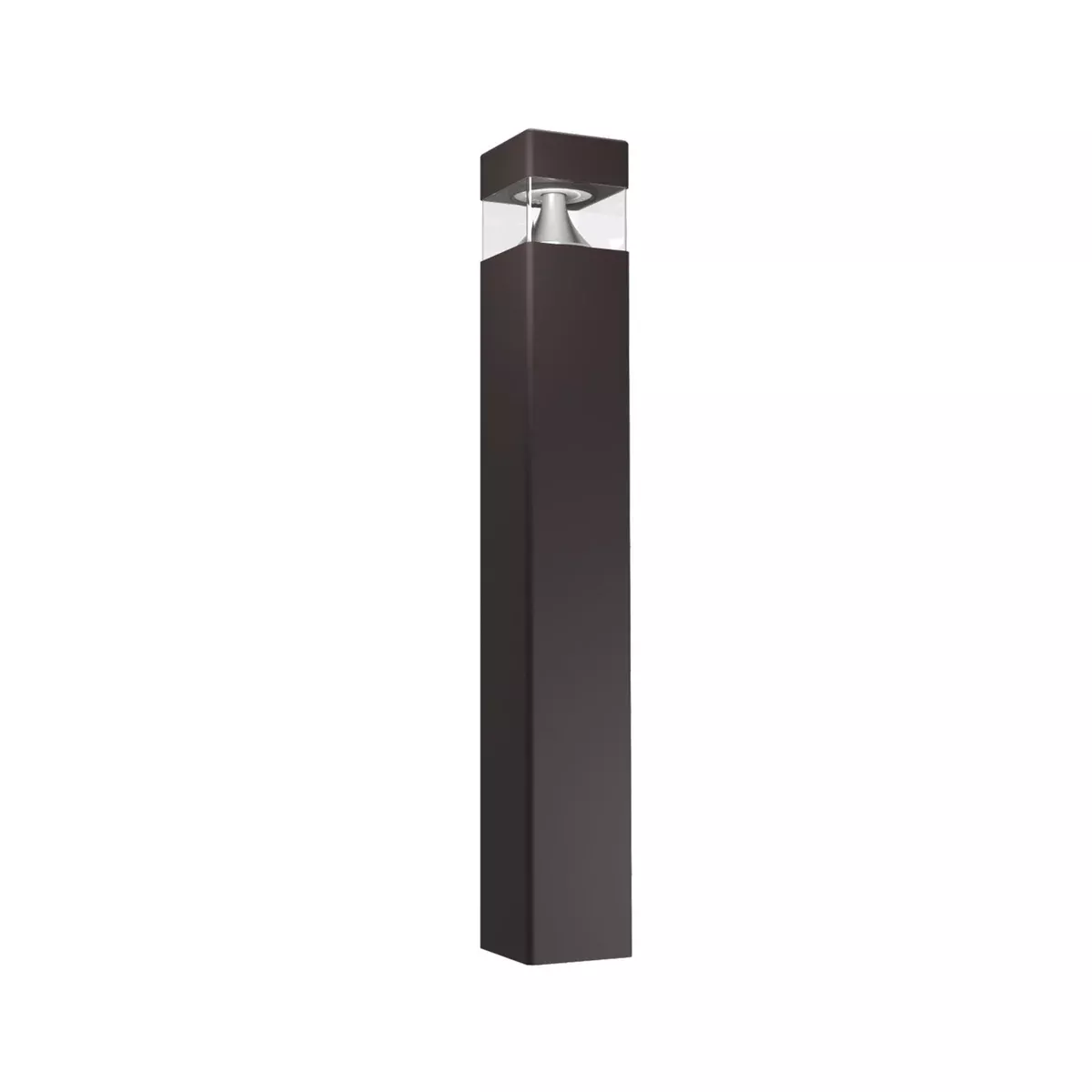 Maxlite 113667 Bollard Square Flat Top Wattage/CCT Selectable 30W/20W/10W 3000K/4000K/5000K 480V 42 Inch Bronze -20 Degree Celsius Battery Backup (BSF30H-WCSBE2)