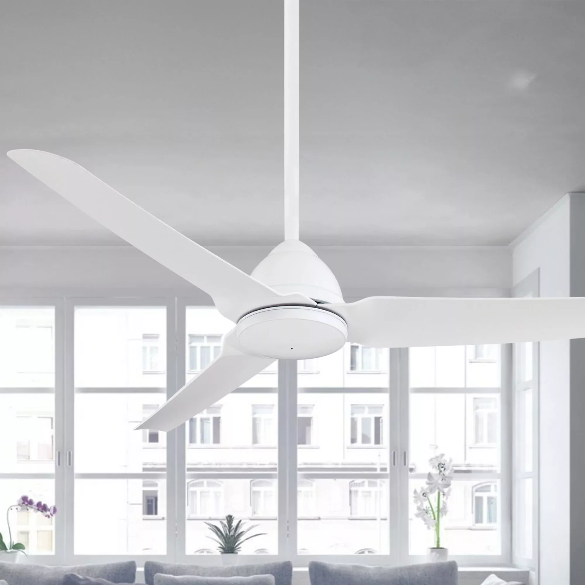 Minka Aire Java 54 in Outdoor Ceiling Fan Flat White
