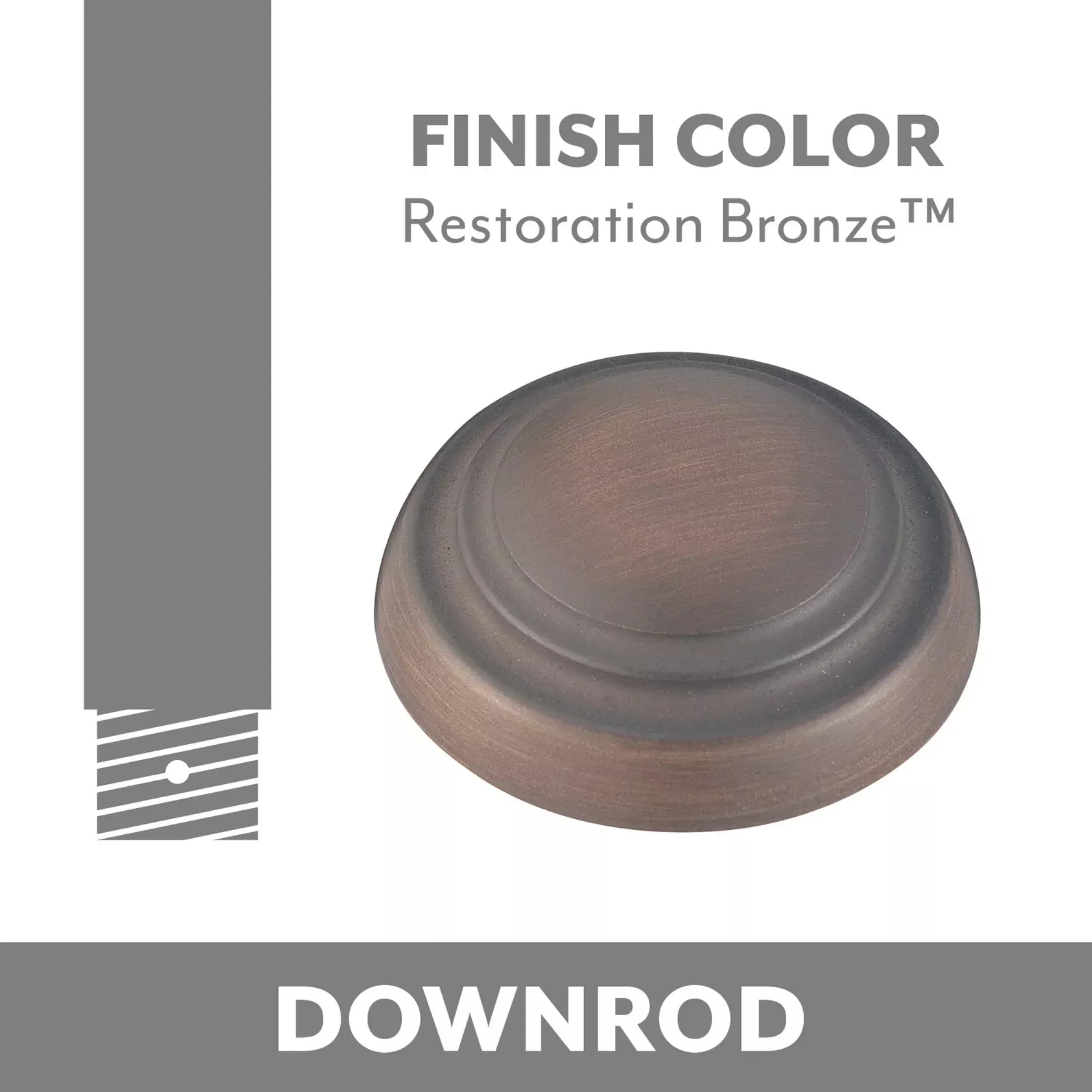 Minka Aire Restoration Bronze Downrod