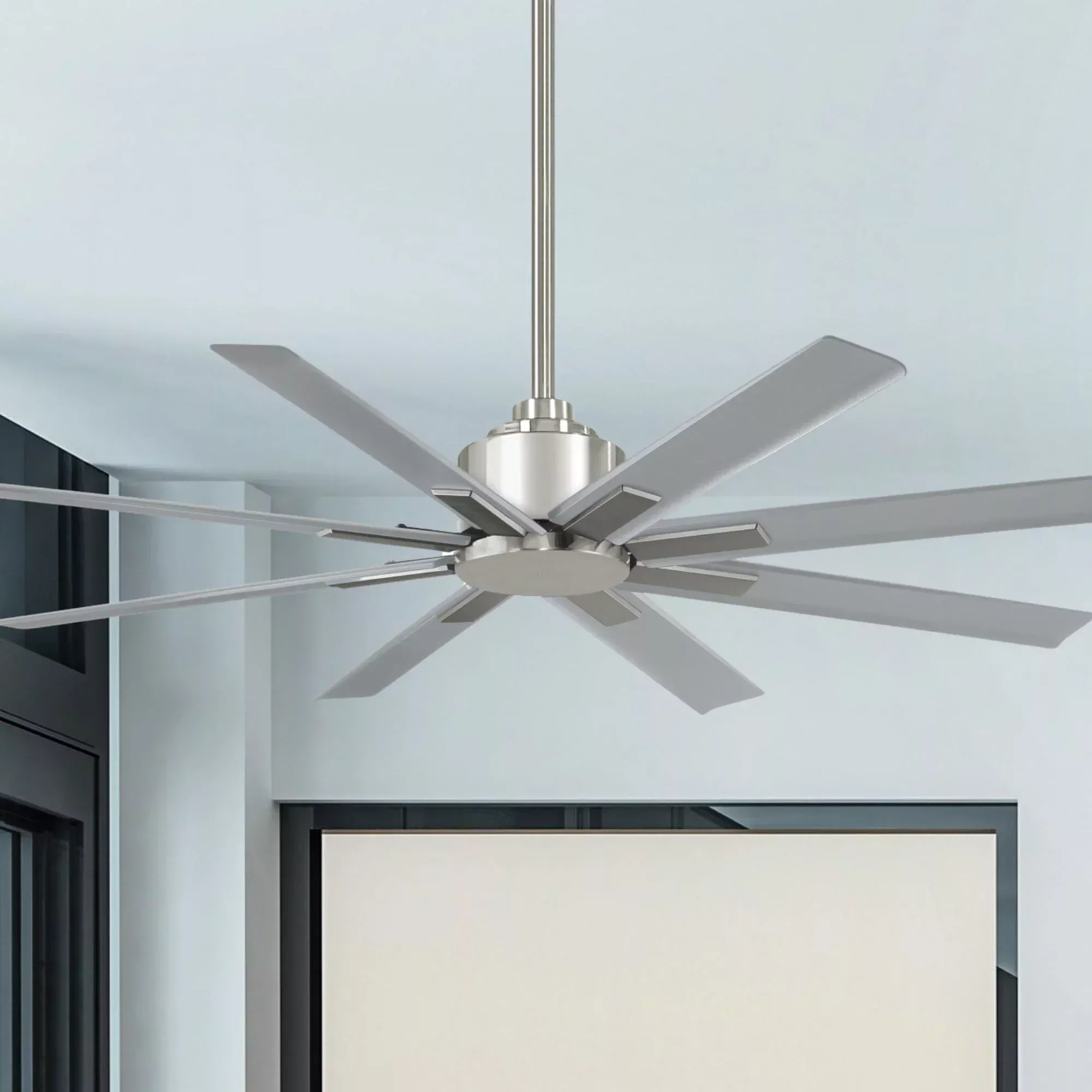 Minka Aire Xtreme H2O 52 in Outdoor Ceiling Fan DC Motor Brushed Nickel