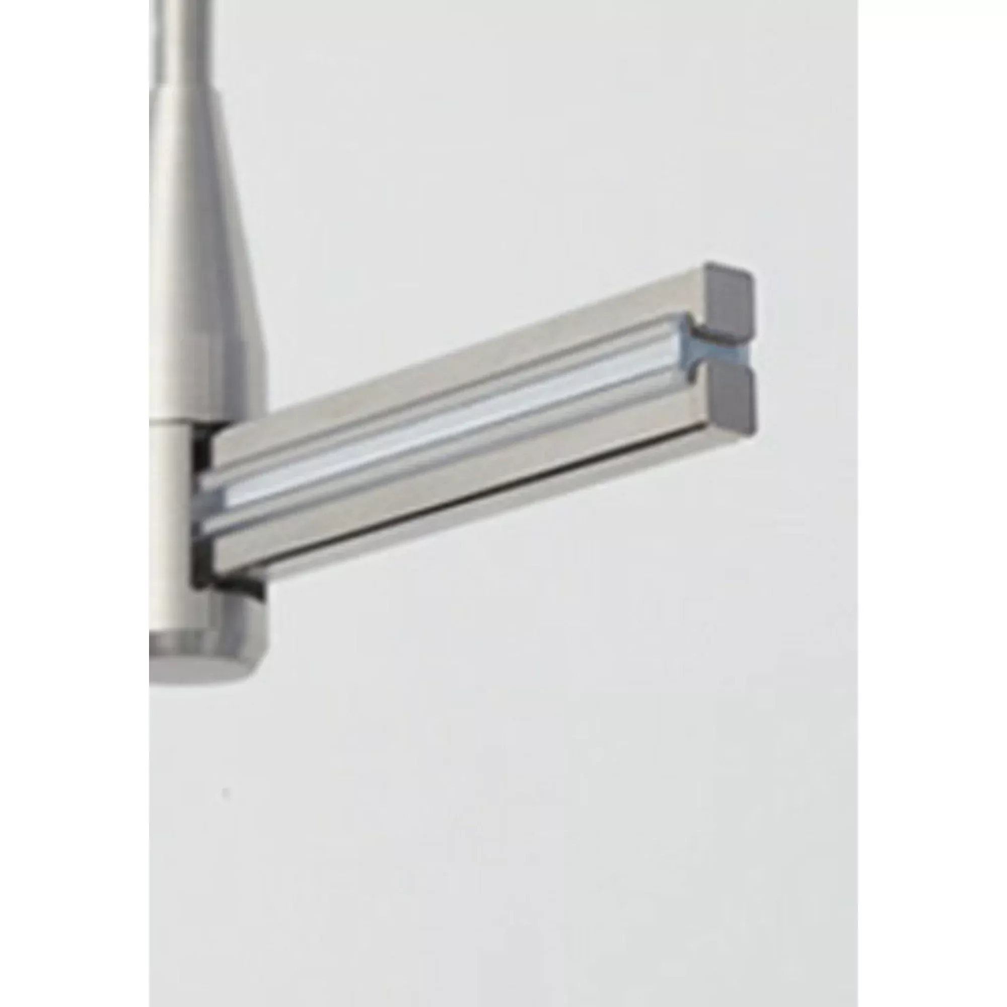 Monorail End Caps, Satin Nickel Finish