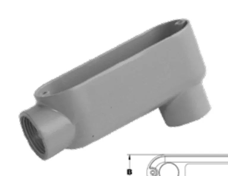 Morris 14055 Aluminum Rigid Conduit Body LB Type, Threaded, 2"