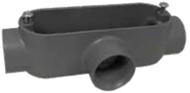 Morris 14062 Aluminum Rigid Conduit Body T Type, Threaded, 1"