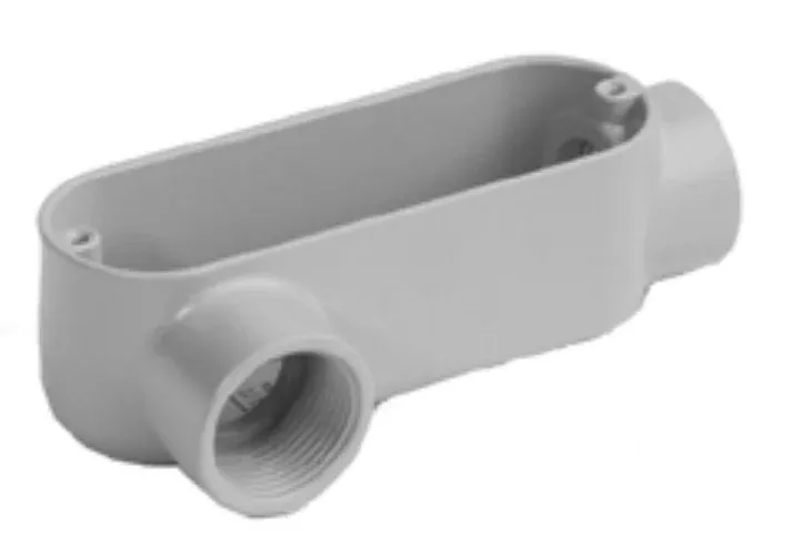 Morris 14083 Aluminum Rigid Conduit Body LR Type, Threaded, 1-1/4"