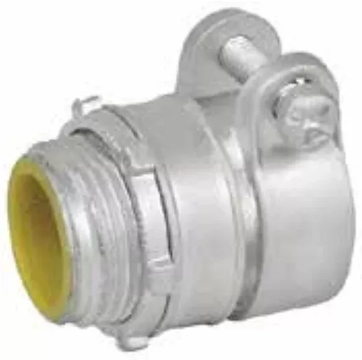 Morris 15126 Straight Squeeze Box Connector - Insulated Throat, 2"