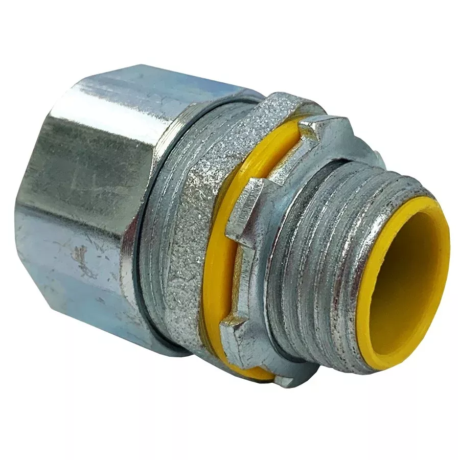 Morris 15165 Liquid Tight Connector - Straight - I nsulated Throat, 1-1/2"