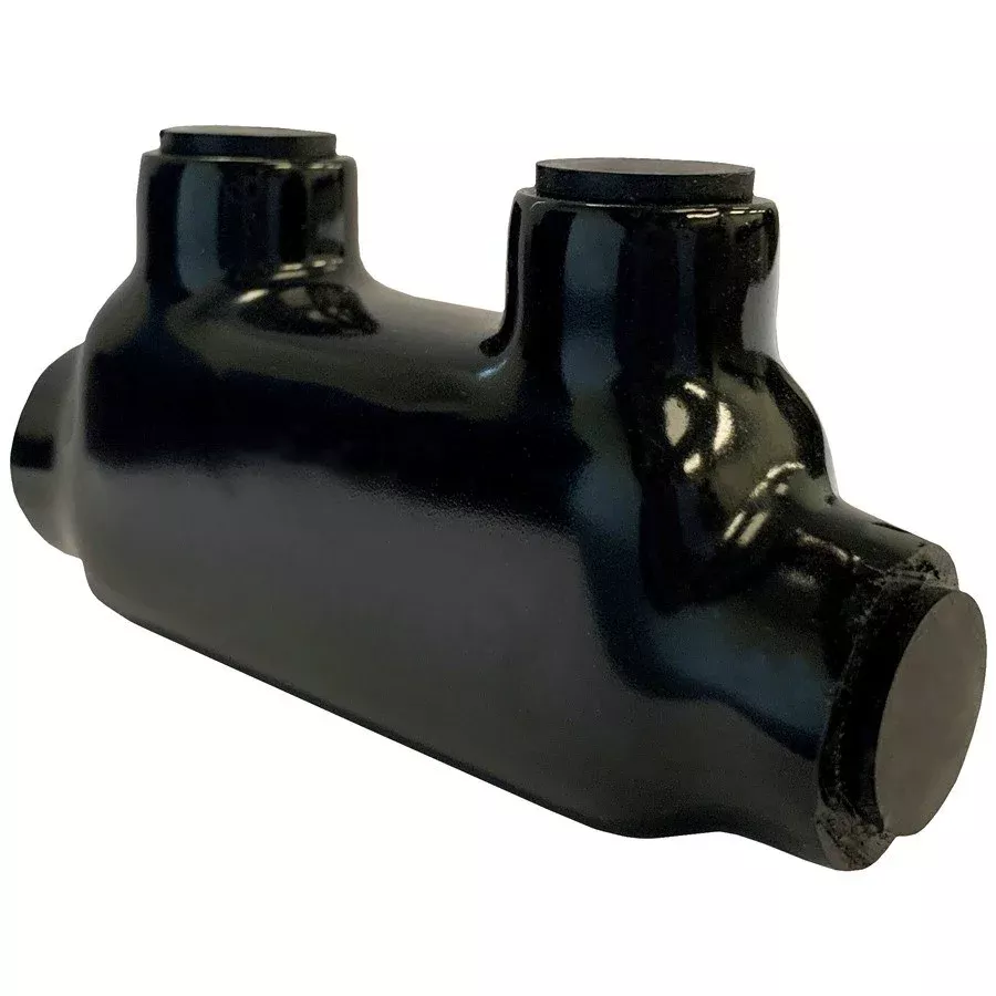 Morris 97024 Black Insulated In-Line Splice, 600 MCM