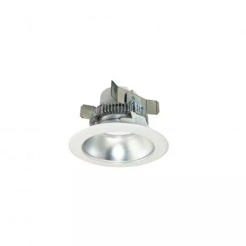 Nora Lighting NLCBC2-45127DW/10 4" Cobalt Click Round Retrofit Reflector, 1000lm / 12W, 2700K, Diffused Clear Reflector / White Flange