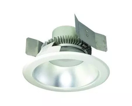 Nora Lighting NLCBC2-55135DW/10 5" Cobalt Click Round Retrofit Reflector, 1000lm / 12W, 3500K, Diffused Clear Reflector / White Flange