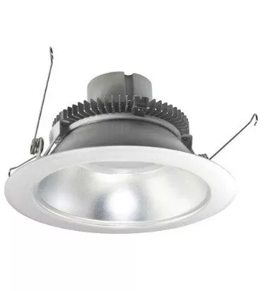 Nora Lighting NLCBC2-65140DW/A 6" Cobalt Click Round Retrofit Reflector, 750lm / 10W, 4000K, Diffused Clear Reflector / White Flange