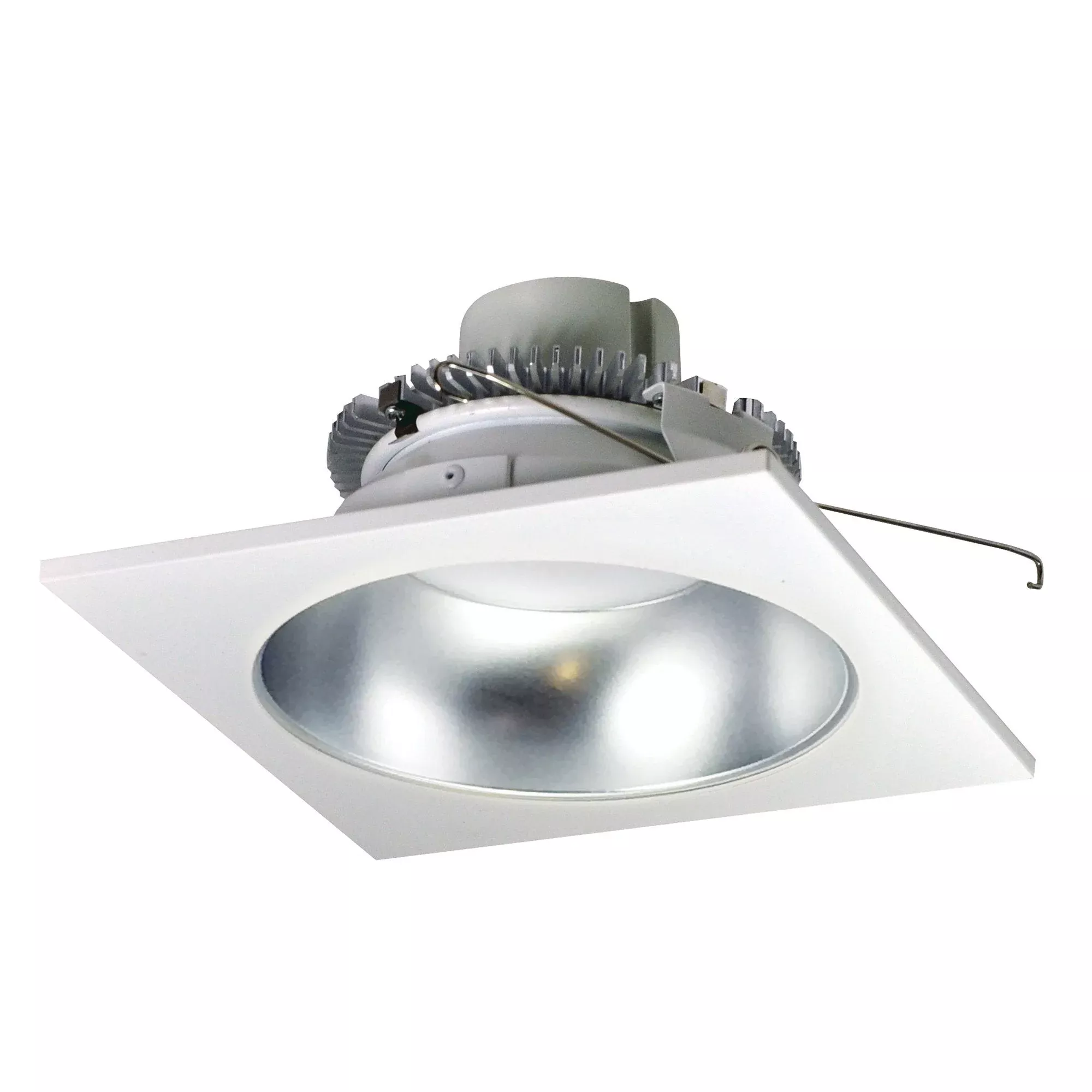Nora Lighting NLCBC2-653TWDW/10 6" Cobalt Click Square Retrofit Reflector with Round Aperture, 1000lm / 13.5W, Selectable CCT, Diffused Clear/White