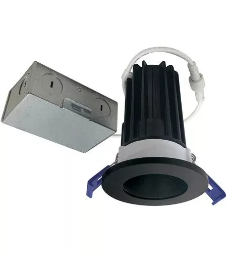 Nora Lighting NM2-2RDC8527BB 2" M2 Round LED Downlight, 850lm / 10W, 2700K, 120V, Matte Black