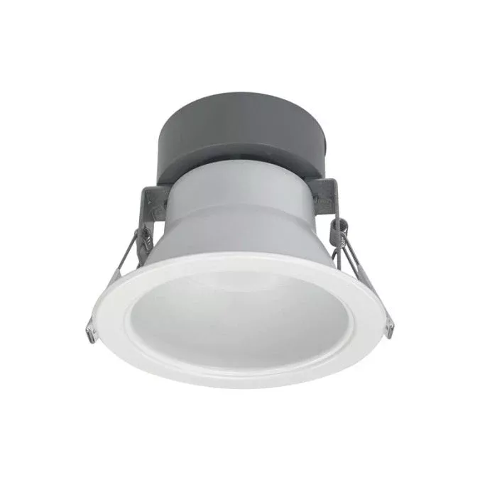Nora Lighting NQZ2-61TWTW-MPW 6" Quartz Round Can-less LED Downlight with Selectable Lumens & CCT, 120-277V input, Up to 2200lm, Matte Powder White Finish