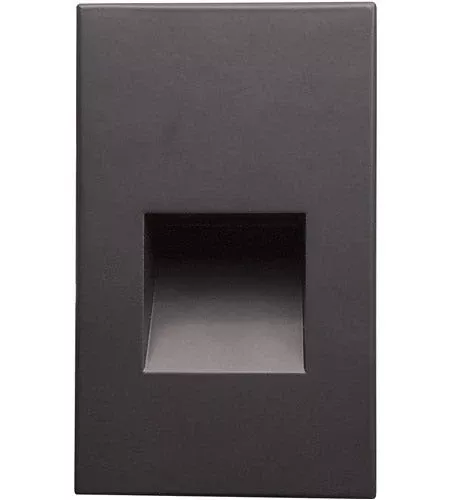 Nora Lighting NSW-730/30DBZ Ari LED Step Light w/ Vertical Wall Wash Face Plate, 37lm / 2.5W, 3000K, Deep Bronze Finish