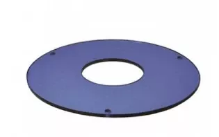 Nora Lighting NTG-8B/80 8"GLASS,BLUE WITH 80MM C
