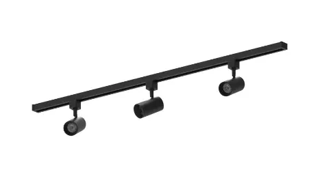Nora Lighting NTLE-864927NB 4-ft Track Pack with (3) MAX Mini 1000lm LED Track Heads, 2700K, Finish
