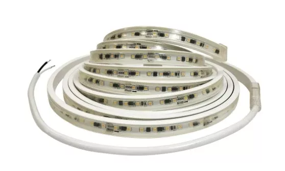 Nora Lighting NUTP13-W1-4-12-930/HW Custom Cut 1-ft, 4-in 120V Continuous LED Tape Light, 330lm / 3.6W per foot, 3000K, w/ Mounting Clips and 8' Hardwired Power Cord