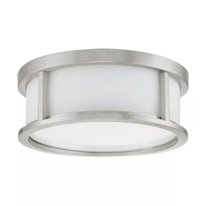 Nuvo 60-2862 Odeon 3-Light Flush Mount Brushed Nickel