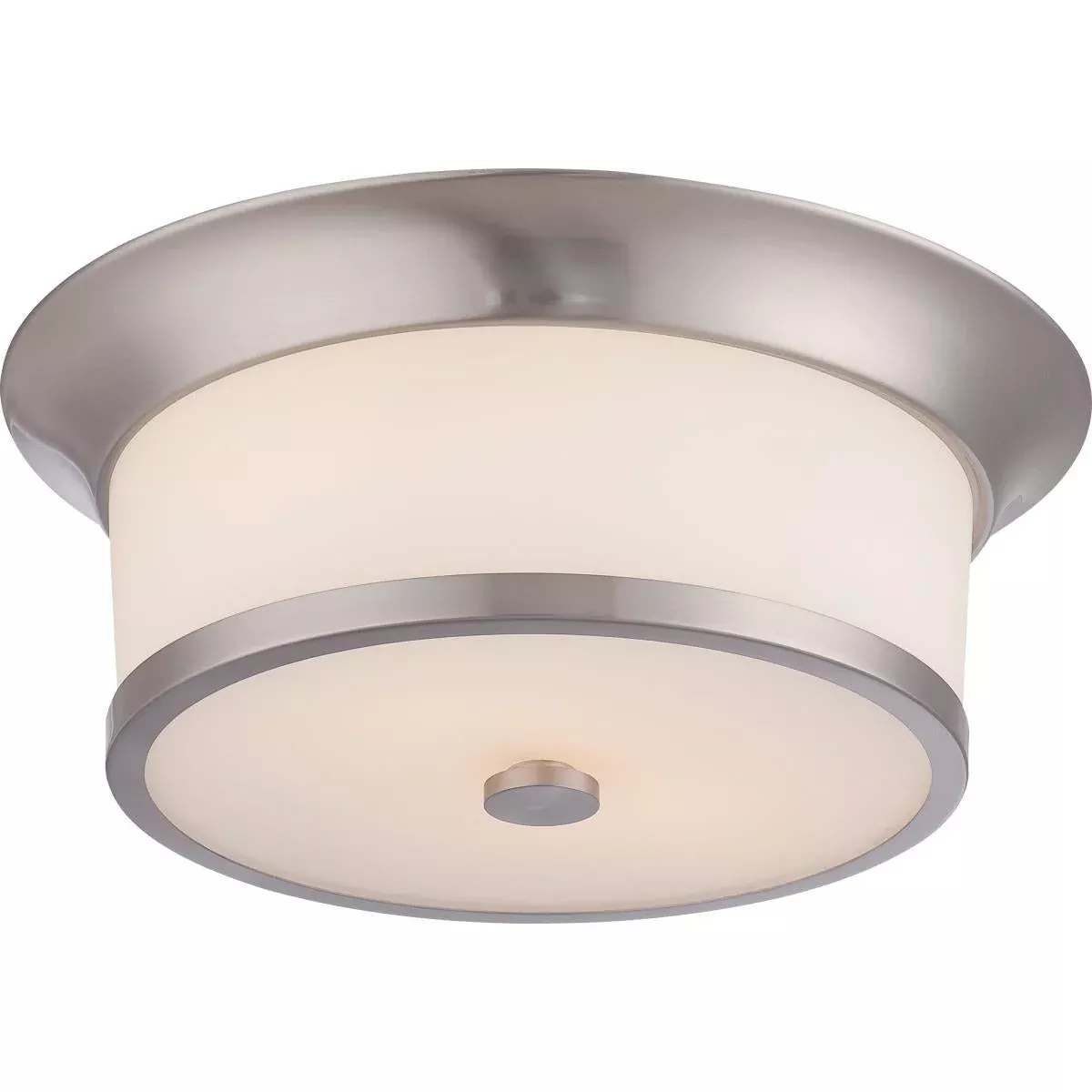 Nuvo 60-5460 Mobili 2-Light Flush Mount Brushed Nickel