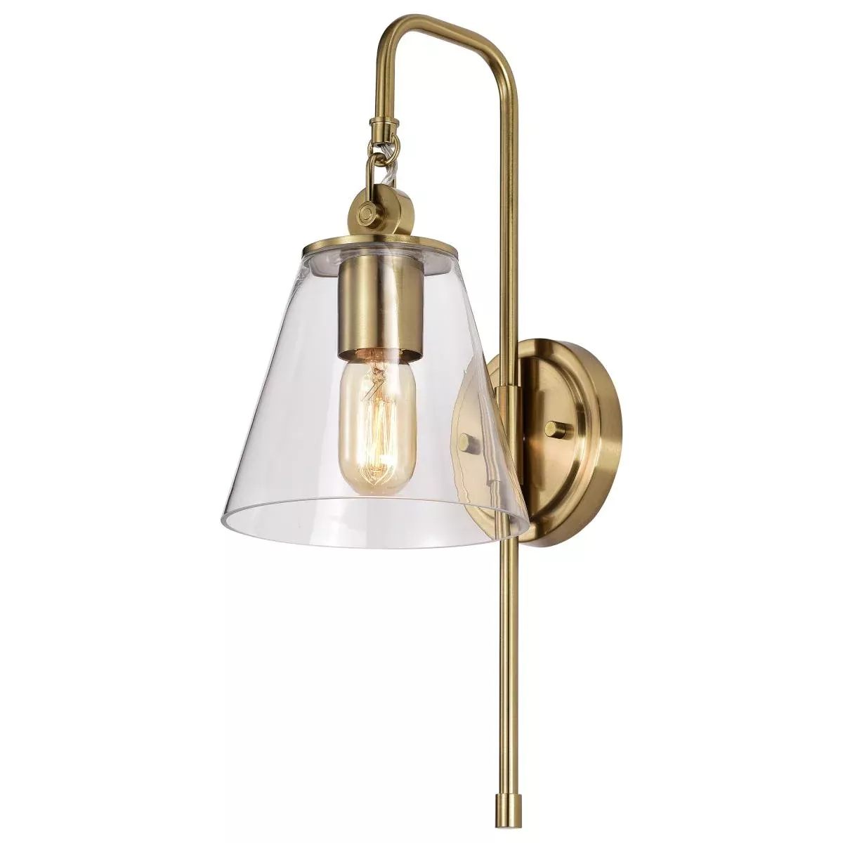 Nuvo 60-7449 Dover 1-Light Wall Sconce Brass