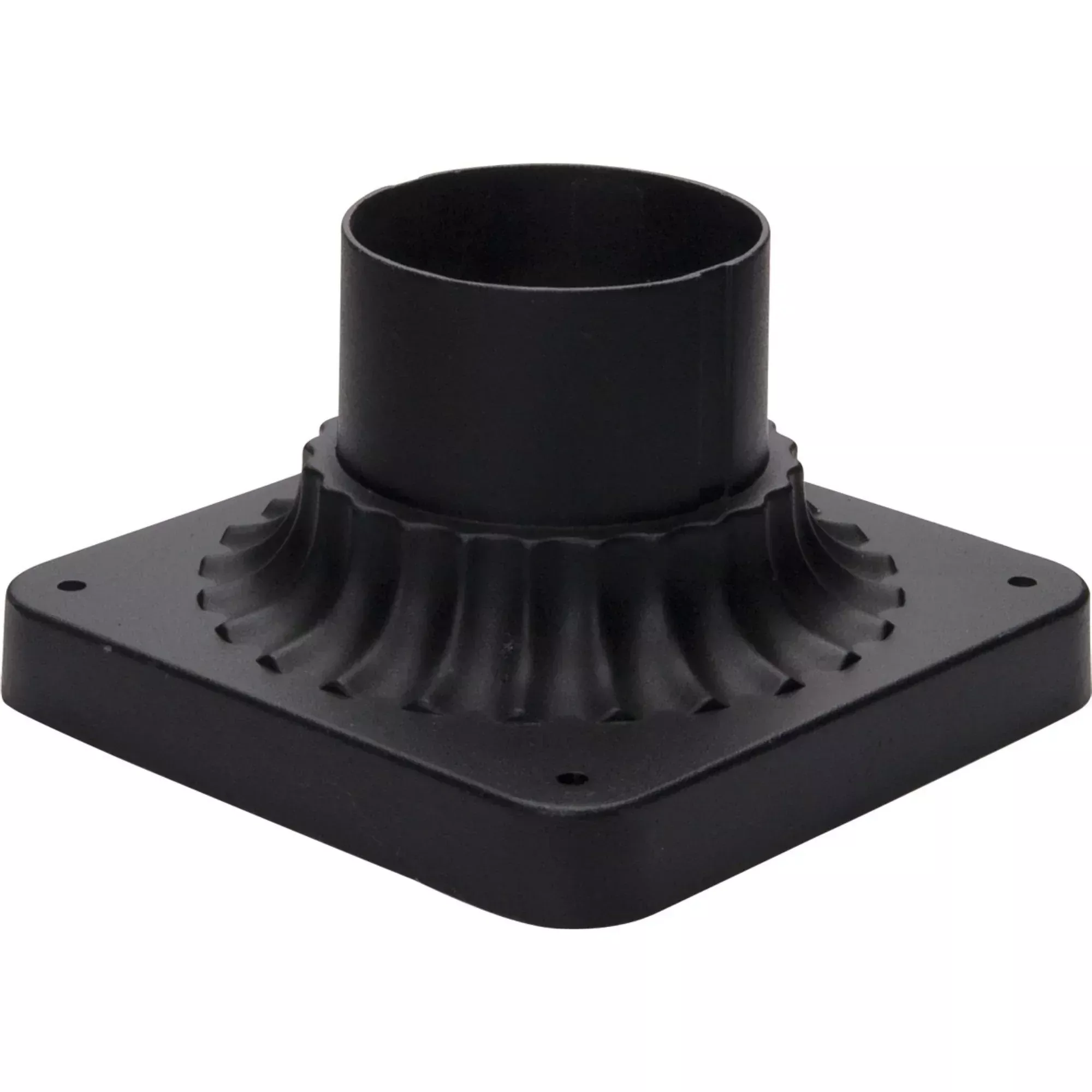 Outdoor Essentials 3.5" Aluminum Pier Mount Base Black Finish