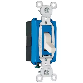 Pass And Seymour 15A 120/277VAC Side Wire Commercial Single-Pole Switch Light Almond (CS15AC1LA)