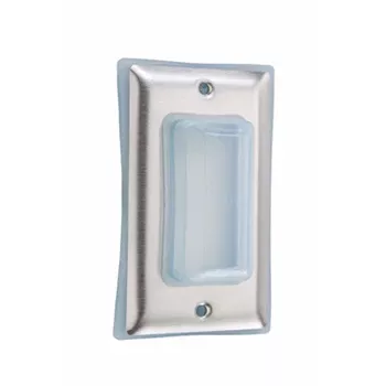 Pass And Seymour Cover With Bubble Stainless Steel (4516)