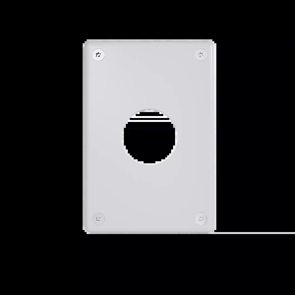 Pass and Seymour Mighty Mac WPP Series Security Wall Plate Round Receptacle Opening 2-Gang 14-Gauge Steel Ivory Torx T-20 Head Fasteners (WPP02N911IVYPS)