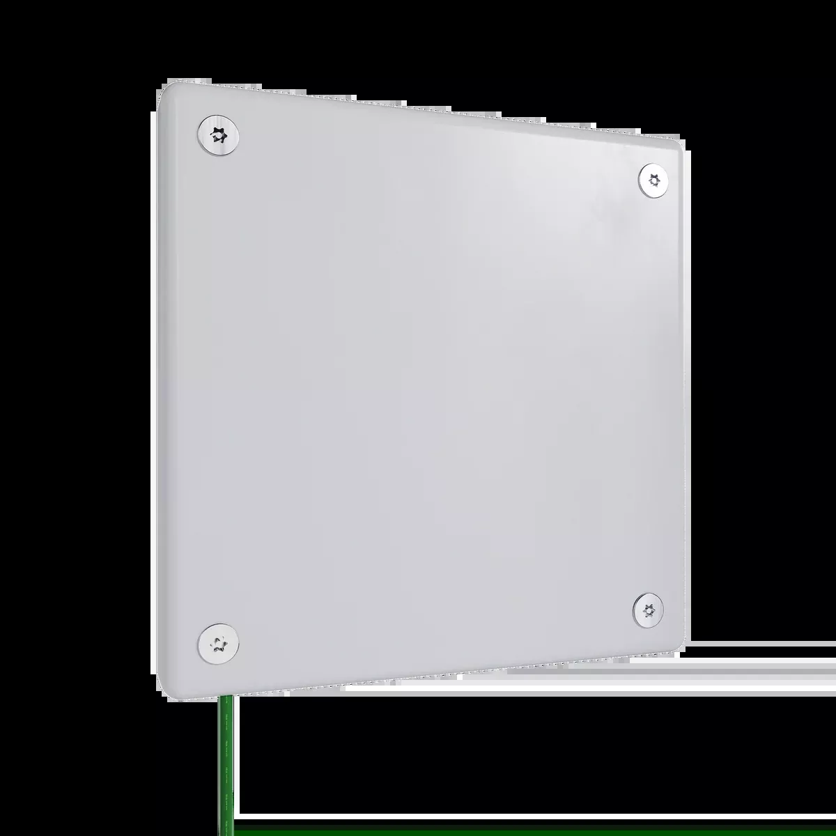 Pass and Seymour Mighty Mac WSP Series Security Wall Plate 1-Gang 10-Gauge Steel Blank White Allen Head Fasteners (WSPA1B2PS)
