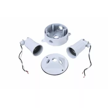 Pass And Seymour Weatherproof Dual Floodlight Kit White (WPFLDKITW)