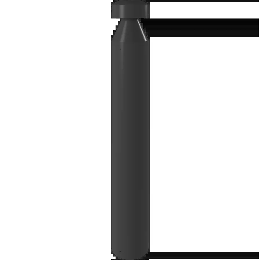 RAB Bollard B17 Wattage/CCT Selectable 24W/19W/14W 5000K/4000K/3000K Round-Mushroom Top Battery Backup Bronze (B17M/E)