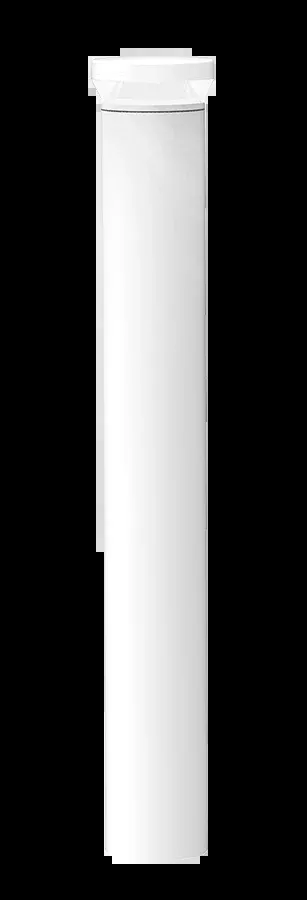 RAB Bollard Round 42 Inch 24W 480V Dimmable LED Cool 360 Degree White (BLEDR24W/480/D10)