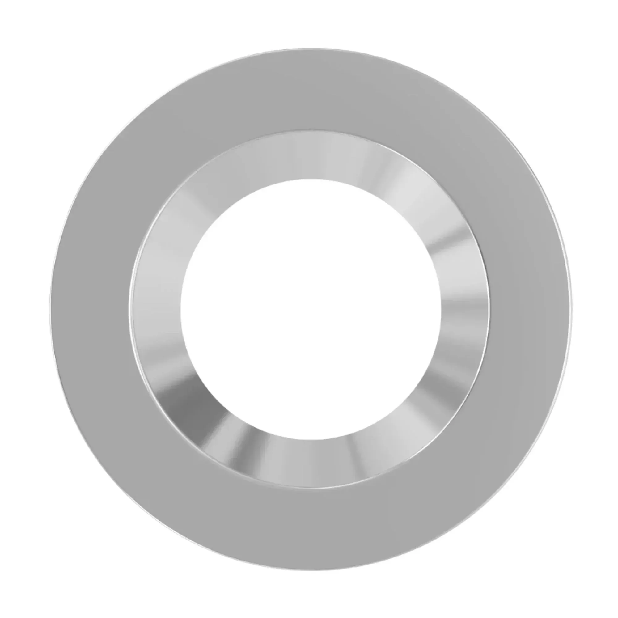 RAB CRLEDFA 10" Round Trim, Smooth Brushed Nickel Finish