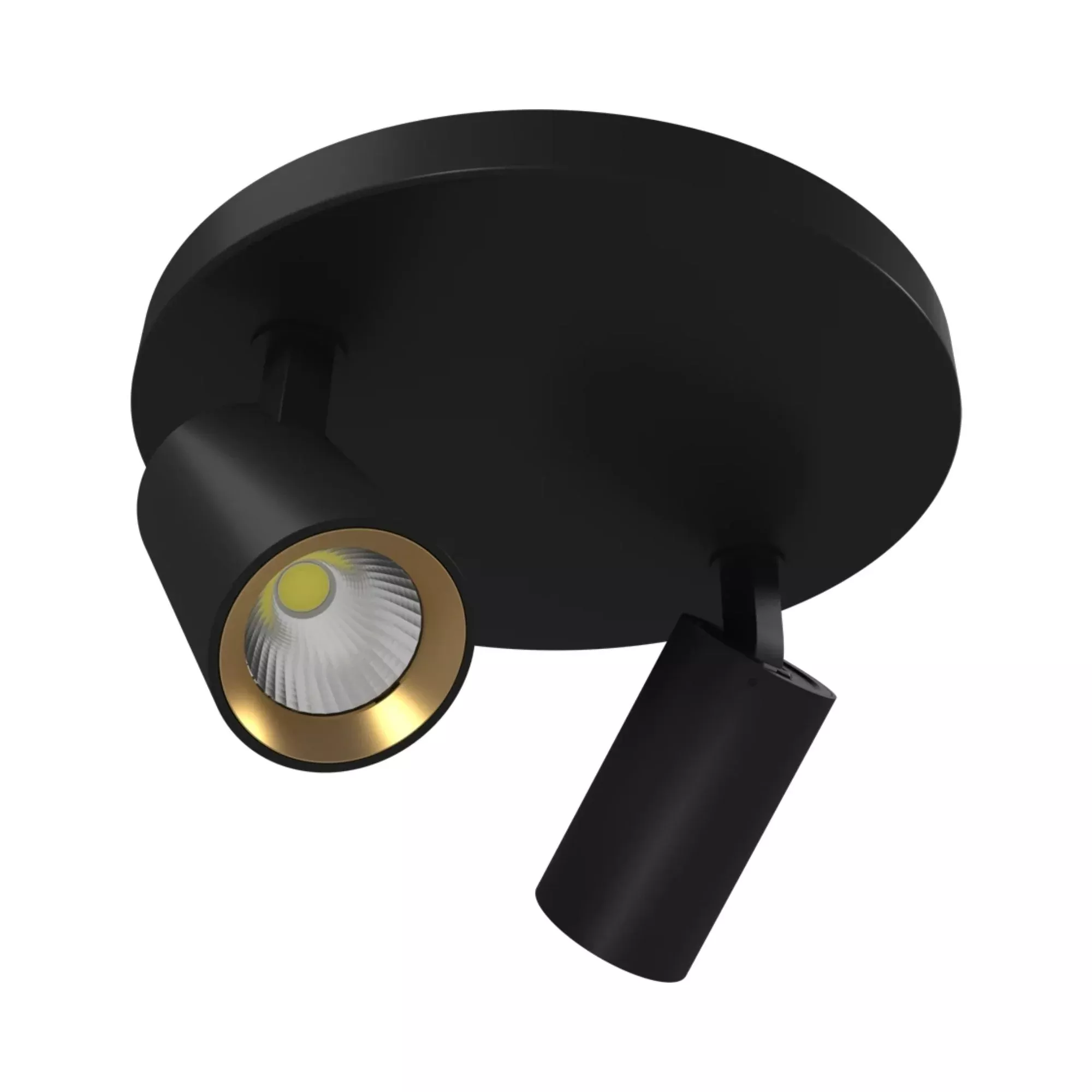 RAB Surface Mount 2 Heads, Black, Selectable CCT, 1130 Lumens, 36° Optics