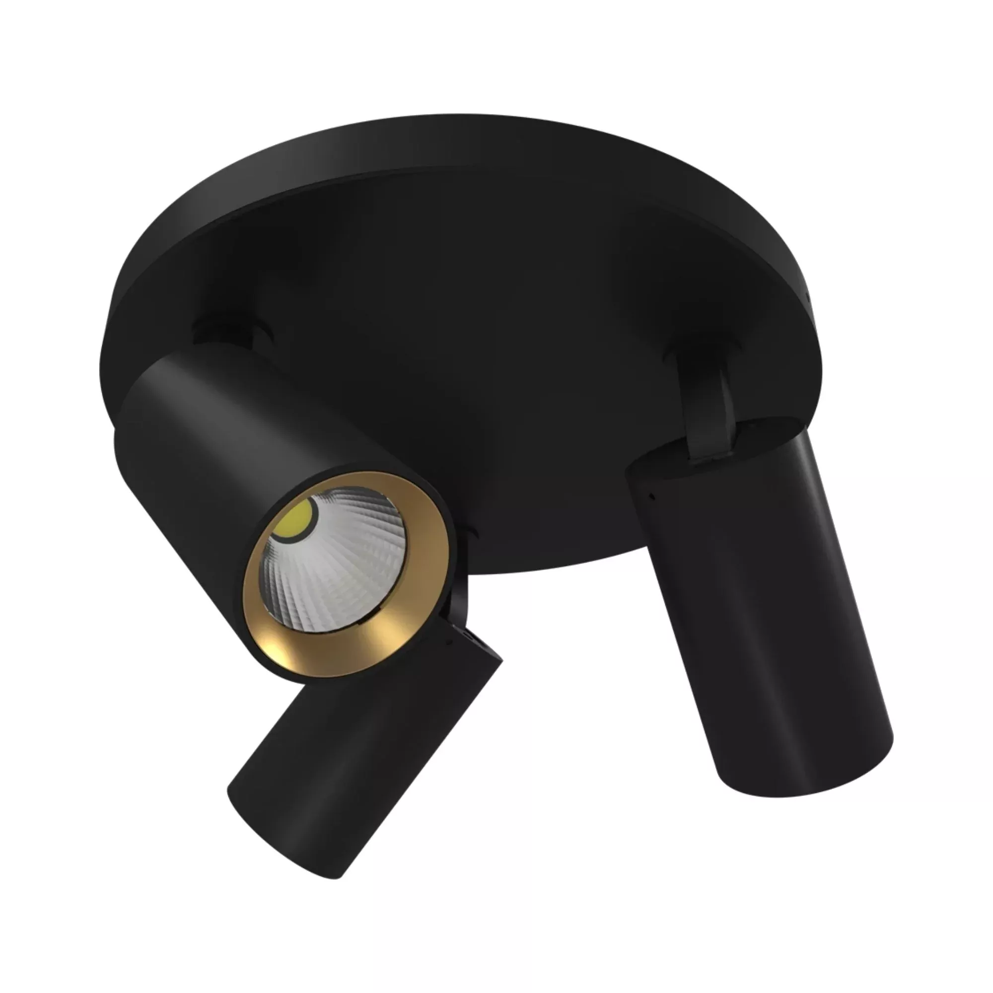 RAB Surface Mount 3 Heads, Black, Selectable CCT, 1667 Lumens, 36° Optics
