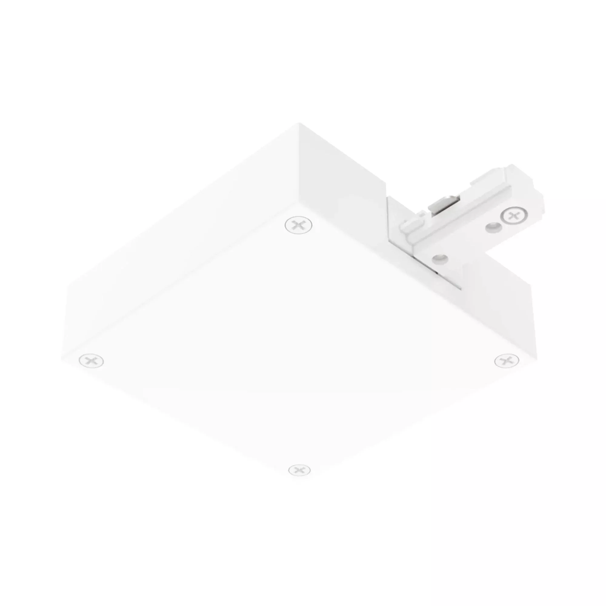 RAB Track T-Bar End Feed, White