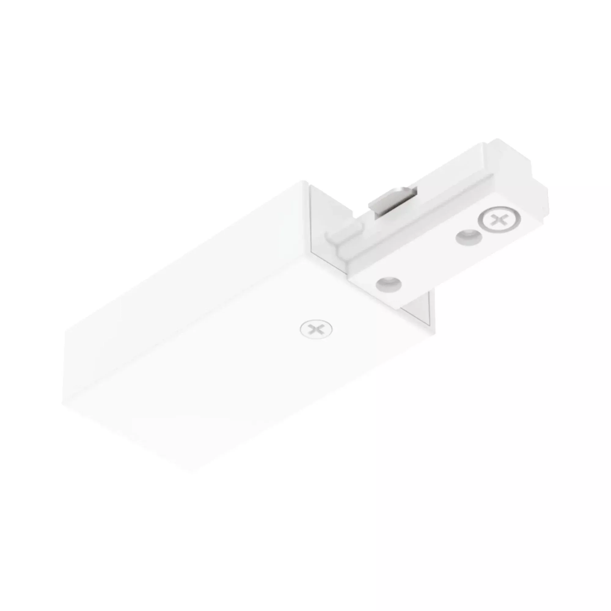RAB Track Top Access End Feed, White