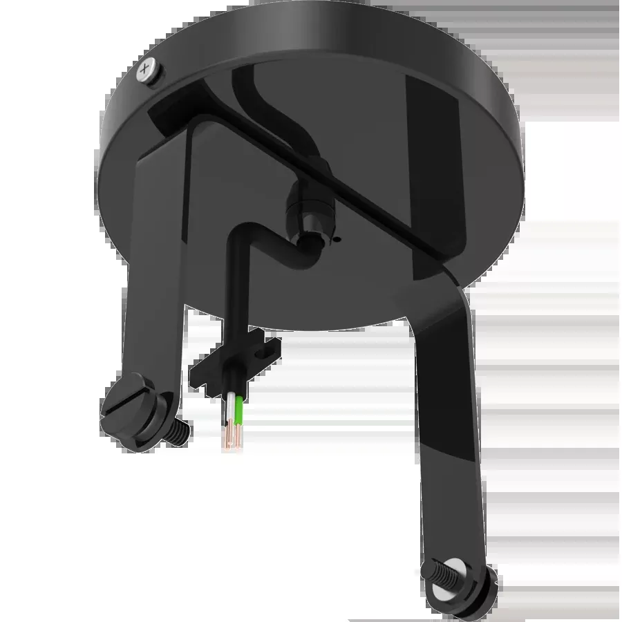 RAB Track22 Track Light Large Black Monopoint Ceiling Mount Kit (TK22LB-CM-KIT)