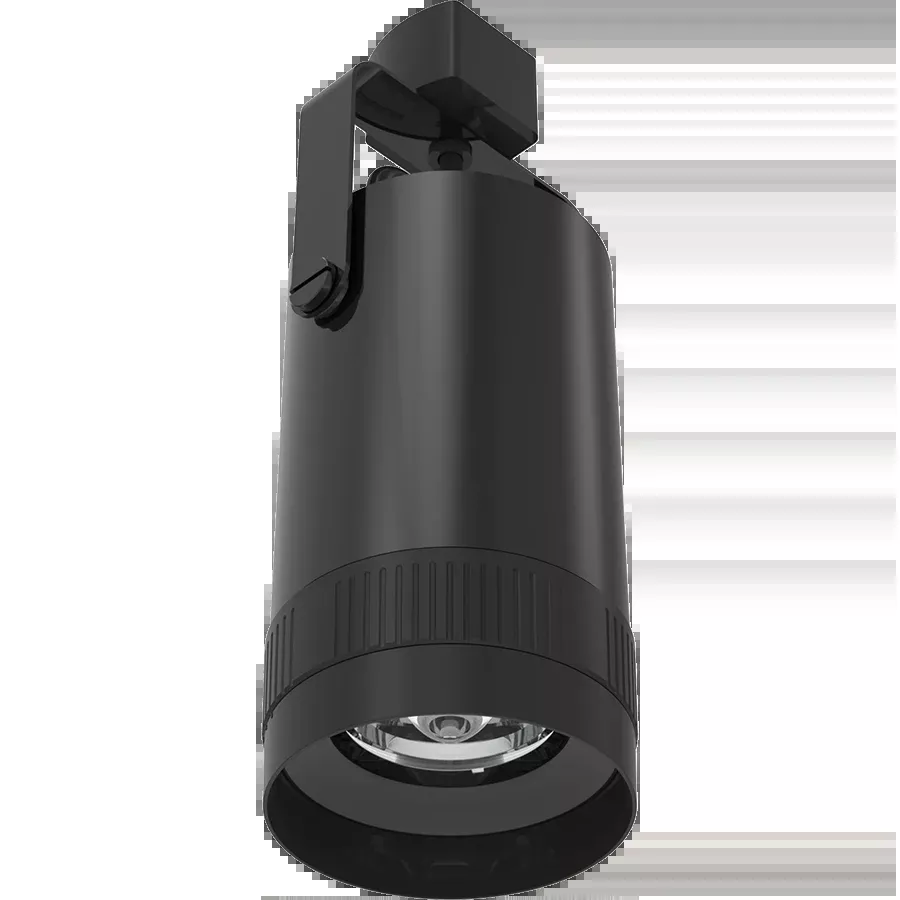 RAB Track22 Track Light Large Wattage/CCT Selectable 30W/25W/20W 2700K/3000K/3500K/4000K/5000K Adjustable Optics 120V Triac Dimming Black (TK22LB)