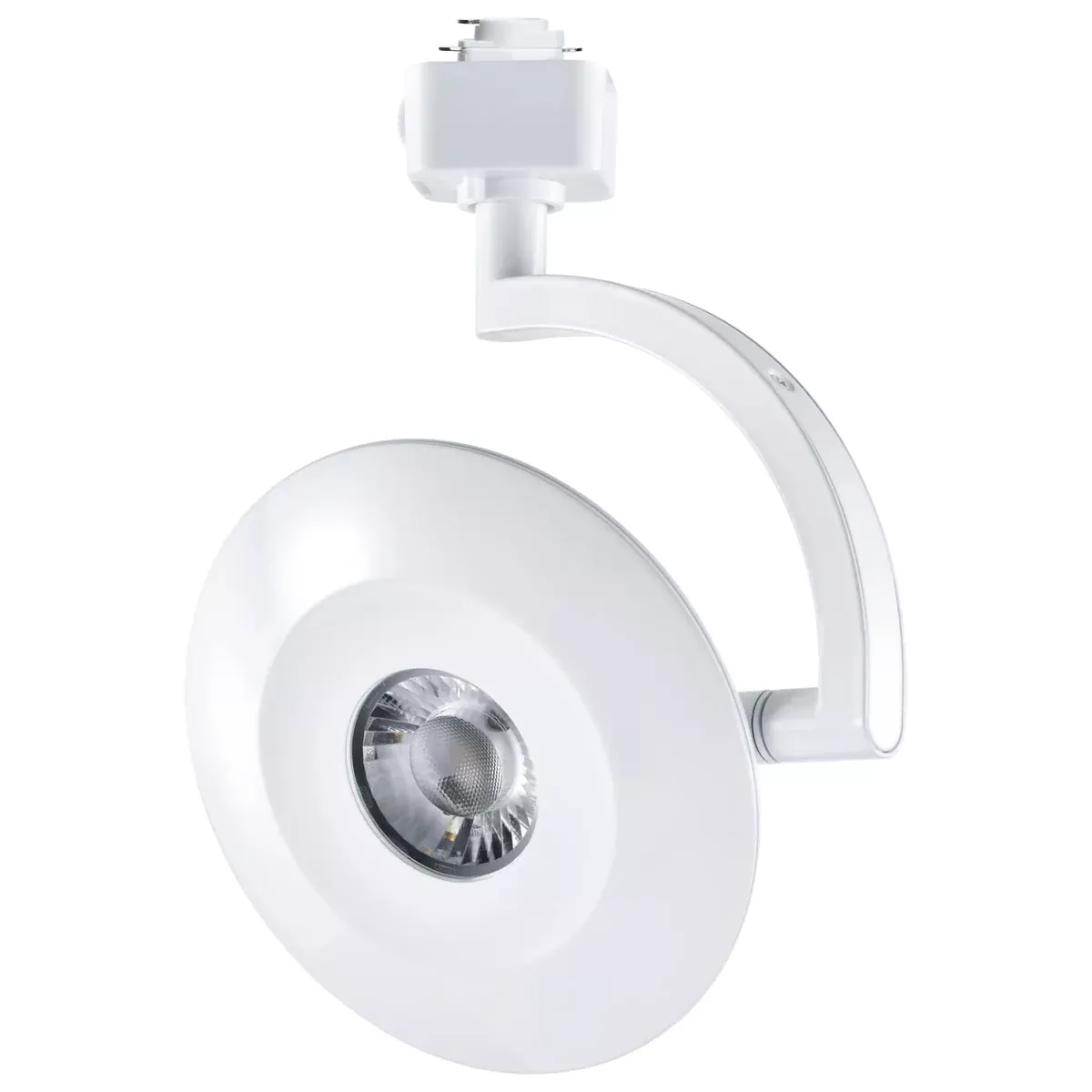 SATCO/NUVO ORB LED H-Style Track Head 12W CCT Selectable 3000K/4000K/5000K 24 Degree Beam Angle 120V White Finish (TH670)