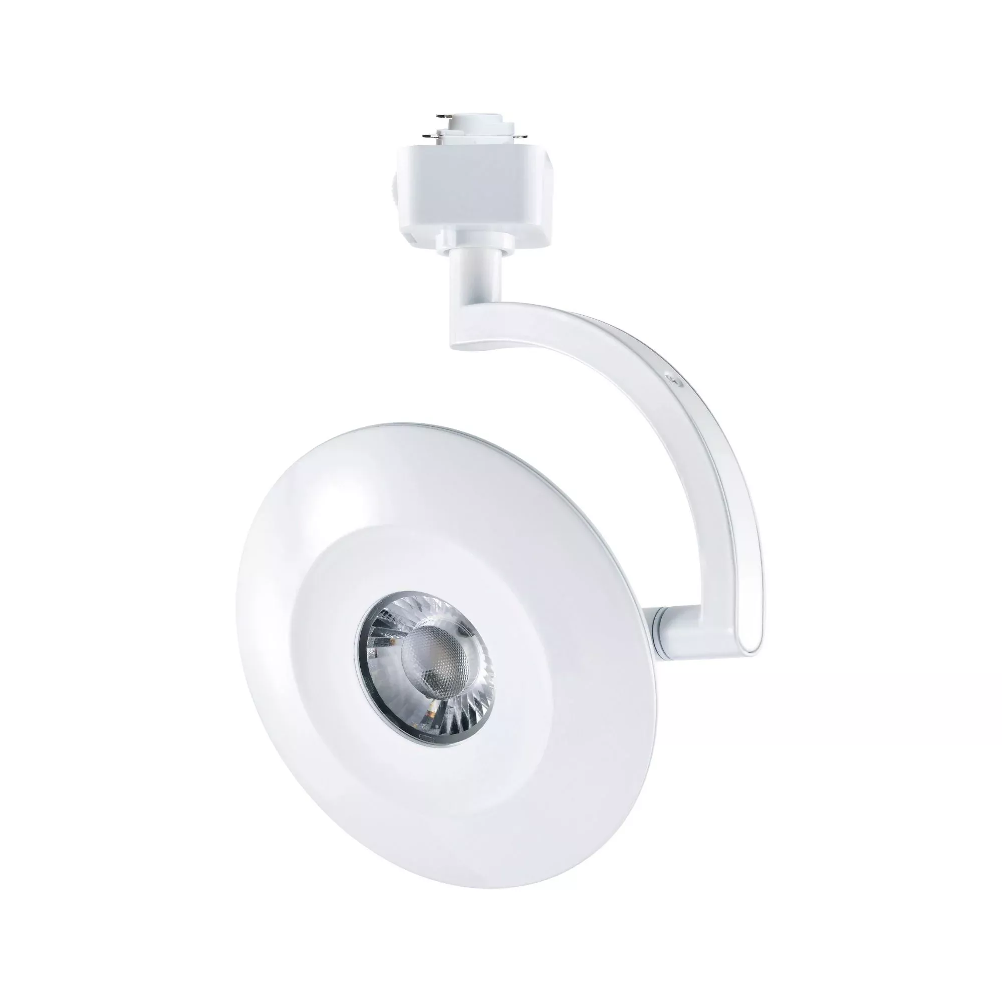 Satco Orb Track Head, H-Type, White, Selectable CCT, 1020 Lumens, 24° Beam Angle