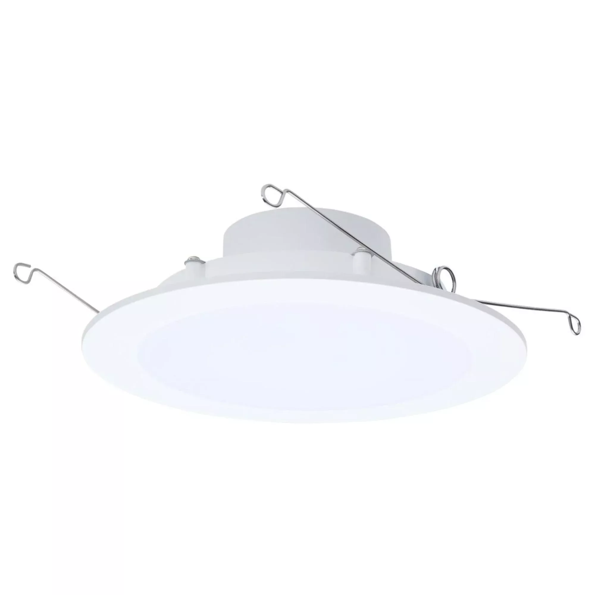 SATCO S11896 6 in Round Flat Wafer LED Downlight Retrofit 9-13W Selectable CCT 120V White