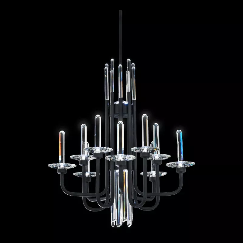 Schonbek S5710 Calliope 10-lt 24" LED Chandelier, CCT Selectable