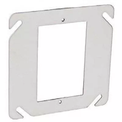 Southwire Garvin Stainless Steel 4 Square One Gang Device Ring Flat (52C62A-SS)