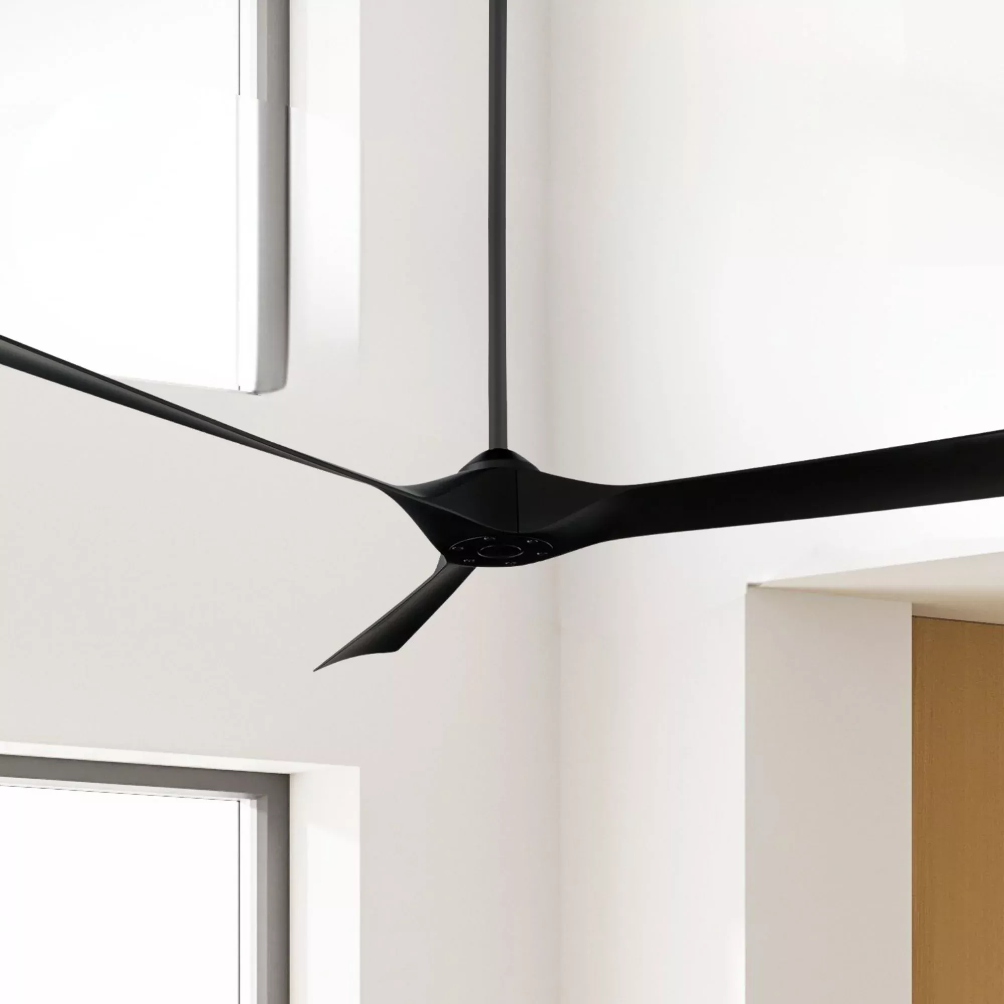 Torque 70" Smart Ceiling Fan, Matte Black